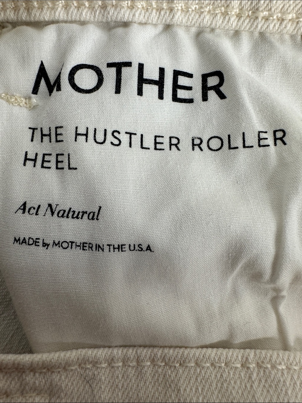 Mother Superior Hustler Roller Heel color "Act Natural" 33” inseam - Picture 12 of 14